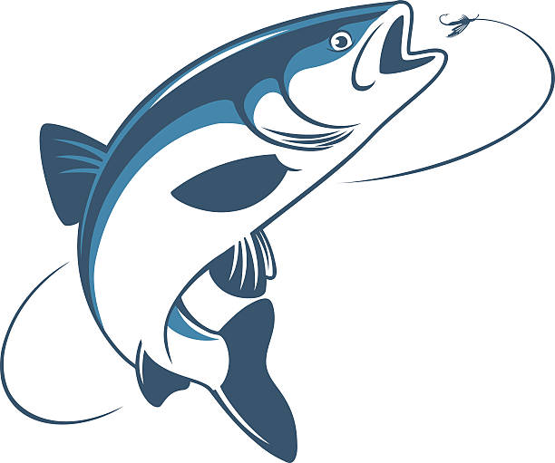 рыба chub - predatory fish stock illustrations