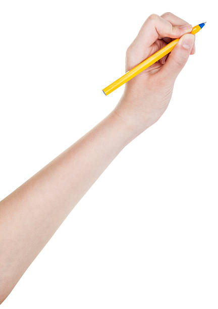 istock hand draws by blue pen isolated on white 491309820