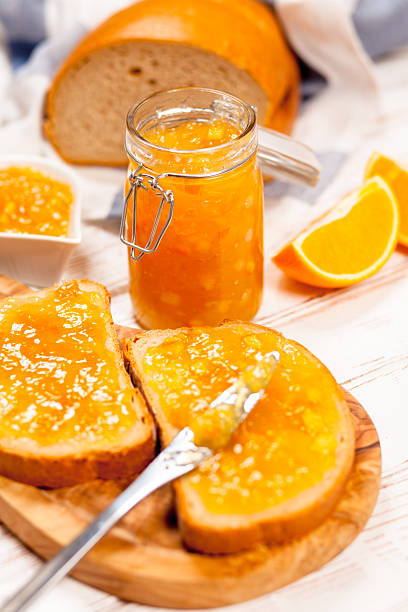 istock Slices of bread with jam 491314430
