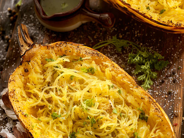 istock Roasted Spaghetti Squash with Garlic Herb Butter 491314950
