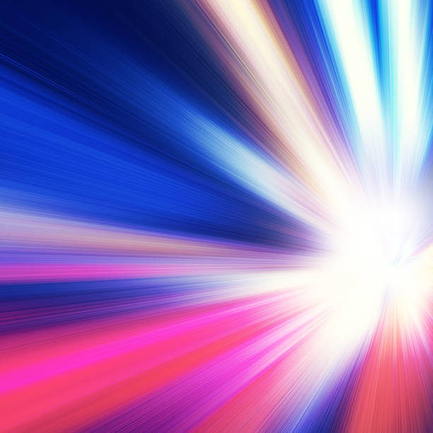 istock Abstract image of speed motion on the night road. 491322483