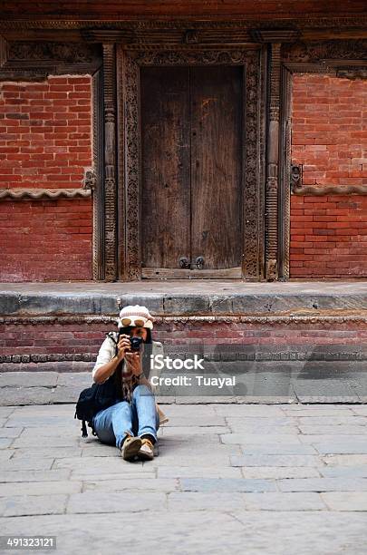 Traveler In Hanuman Dhoka Durbar Square At Kathmandu Nepal Stock Photo - Download Image Now