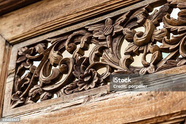 Floral Carvings Stock Photo - Download Image Now - Antique, Art, Art And Craft