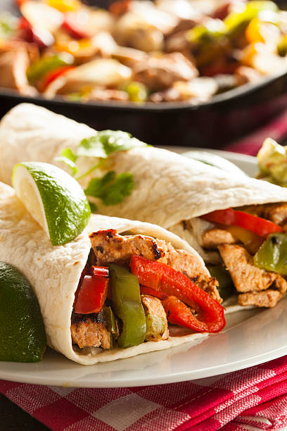 istock Homemade Chicken Fajitas with Vegetables 491324651