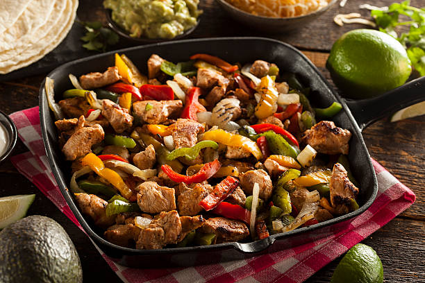 istock Homemade Chicken Fajitas with Vegetables 491324767