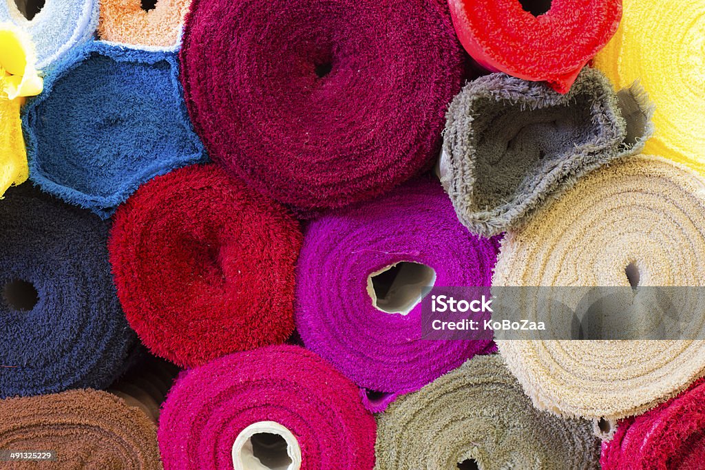 Color of Fabric Multi-color of cotton rows Abstract Stock Photo