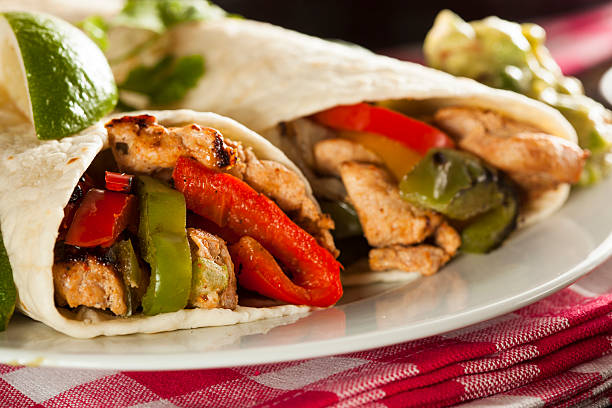 istock Homemade Chicken Fajitas with Vegetables 491326003