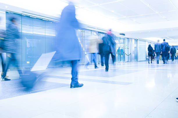 istock Blur Movement people in Rush Hour train station, London, UK 491326007