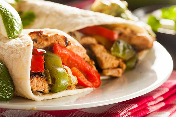 istock Homemade Chicken Fajitas with Vegetables 491326073