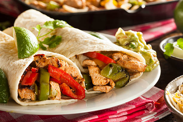 istock Homemade Chicken Fajitas with Vegetables 491326093