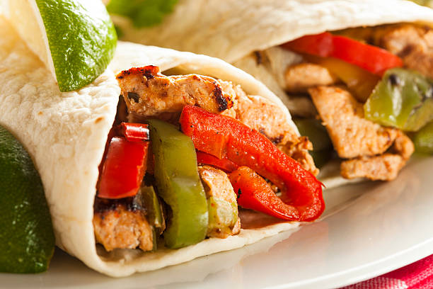istock Homemade Chicken Fajitas with Vegetables 491326137