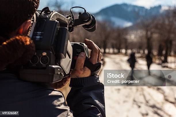 Report Stock Photo - Download Image Now - Reportage, Filming, Outdoors