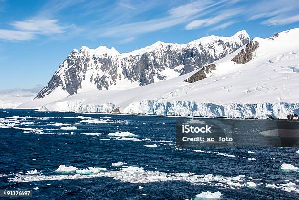 Summer In Antarctica Stock Photo - Download Image Now - Antarctic Ocean, Antarctica, Cliff