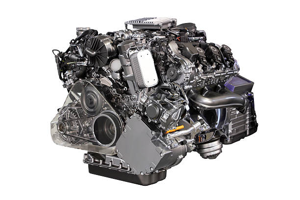 istock v6 car hybrid engine isolated on white 491327967