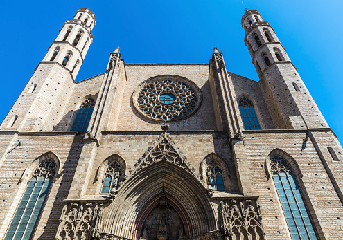 Santa Maria Del Mar Church In Barcelona Stock Photo - Download Image Now - Santa  Maria del Mar Church, Architecture, Barcelona - Spain - iStock