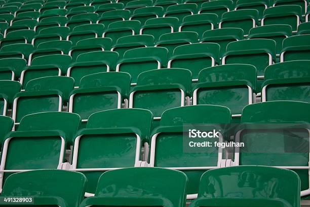 Stadium Bench Stock Photo - Download Image Now - Arranging, Audience, Bench