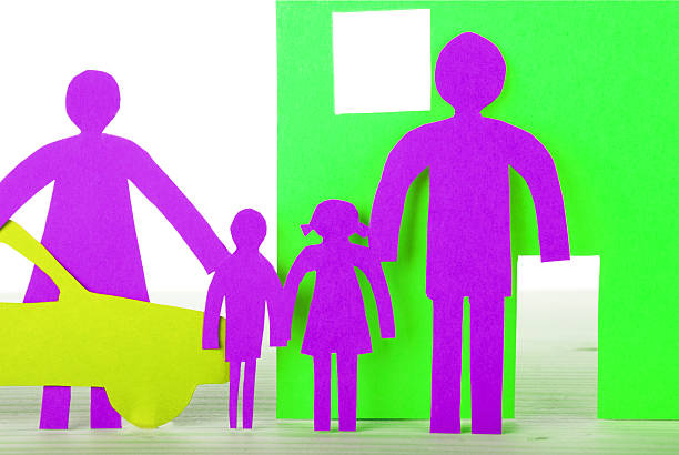 istock Neon Paper Family 491329487