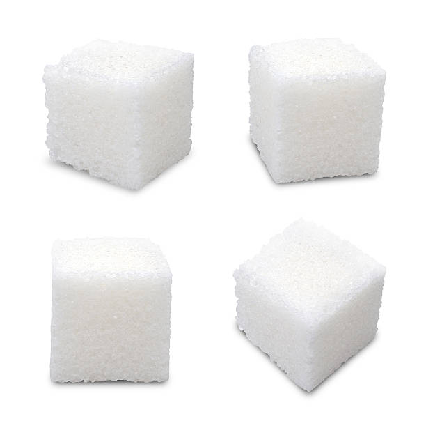 sugar cubes stock photo