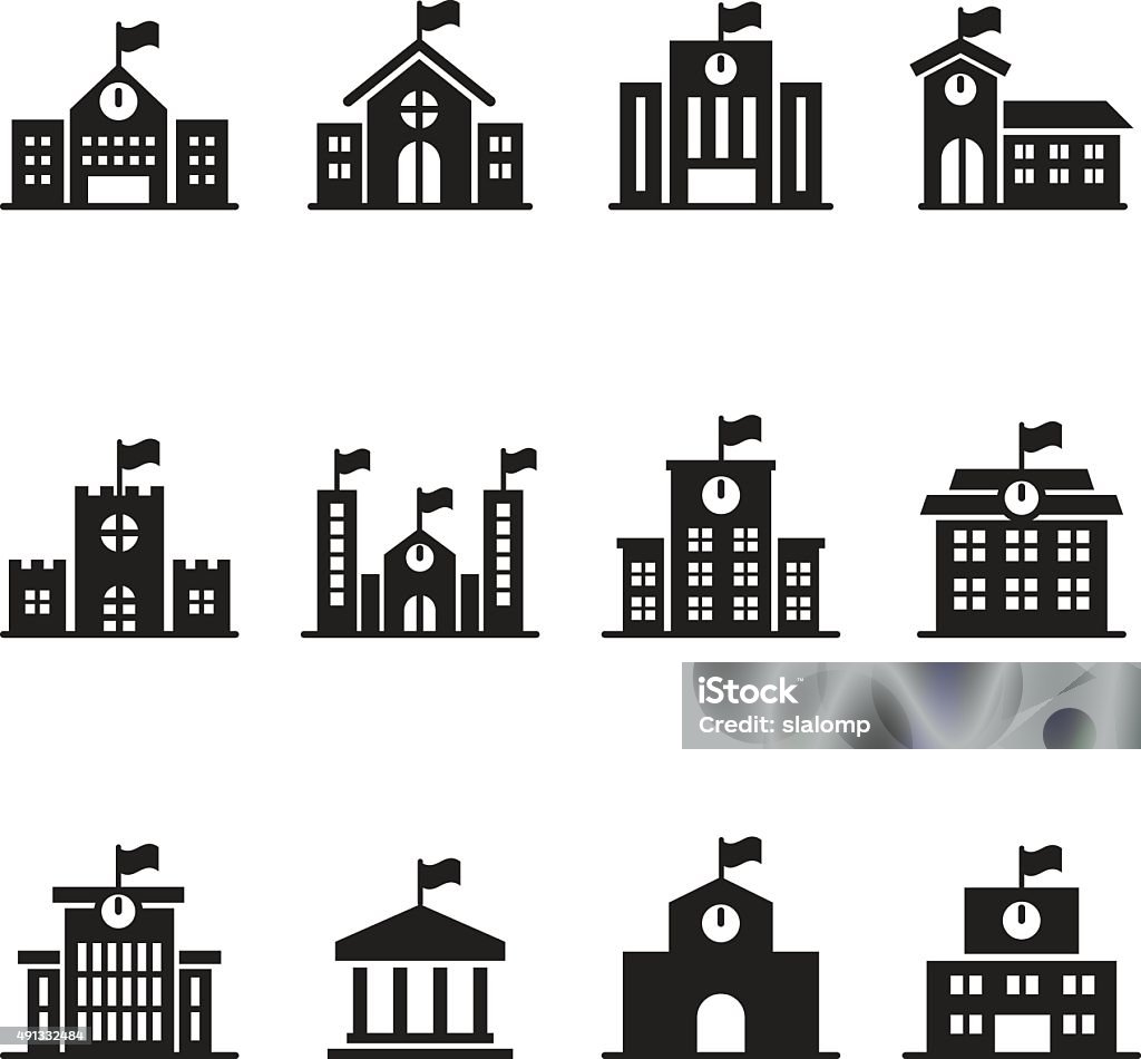 Ikon penyus bangunan sekolah disetel - Bebas Royalti Ikon - Simbol ortografis vektor stok Ikon penyus bangunan sekolah disetel - Bebas Royalti Ikon - Simbol ortografis vektor stok