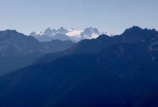 Mount Olympus from a distance in Olympic National Park 