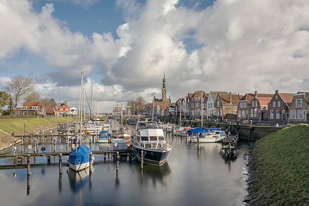 istock Small harbor in the village. 491347024