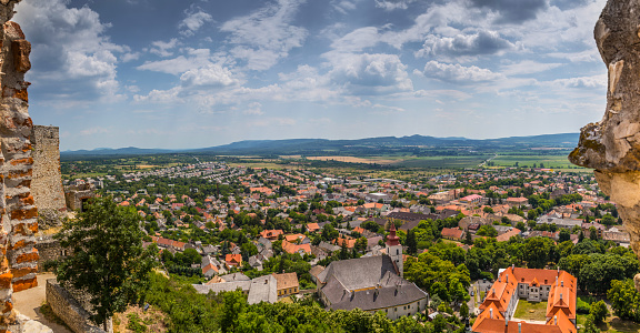 Sumeg city skyline seen from the castle