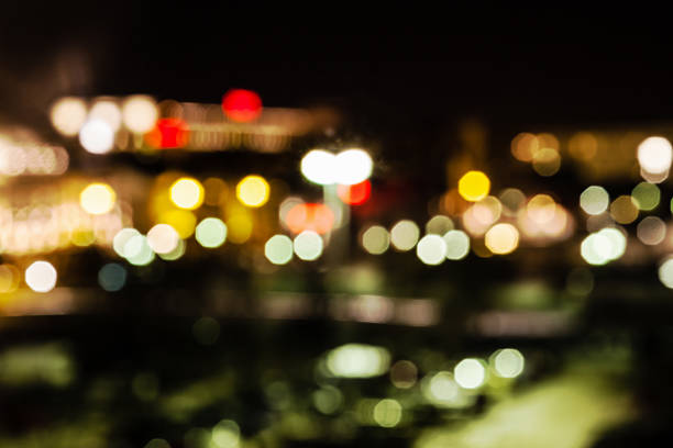 istock Abstract - city lights at night 491351014