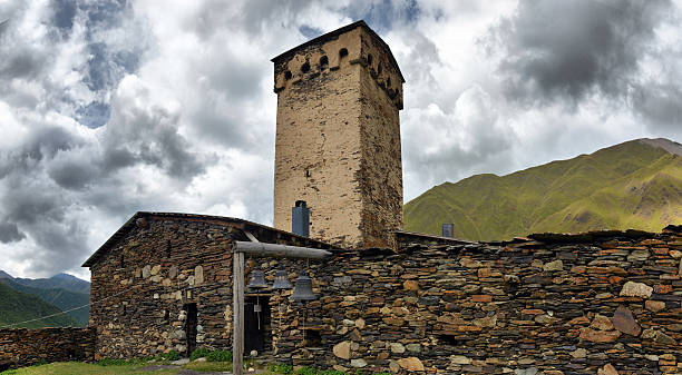 istock Svan towers in Ushguli. Svaneti, Georgia 491359204