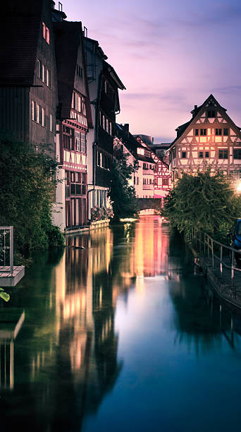 Fischerviertel Fishermen's quarter in Ulm ulm germany stock pictures, royalty-free photos & images