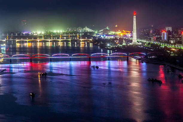 Night View of Pyongyang ! North Korea