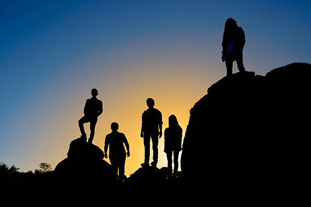 istock People on top of rocky mountains 491374251