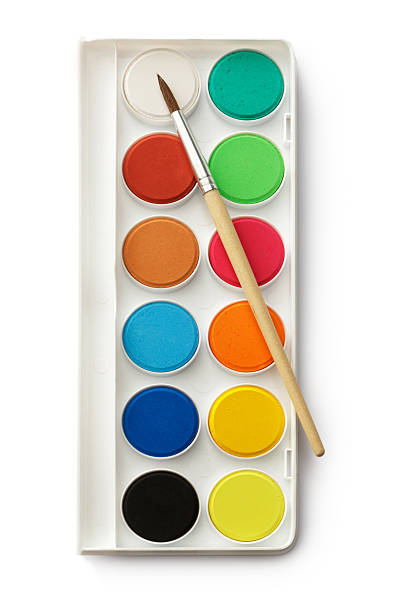 Paint: Watercolor Paint Isolated on White Background