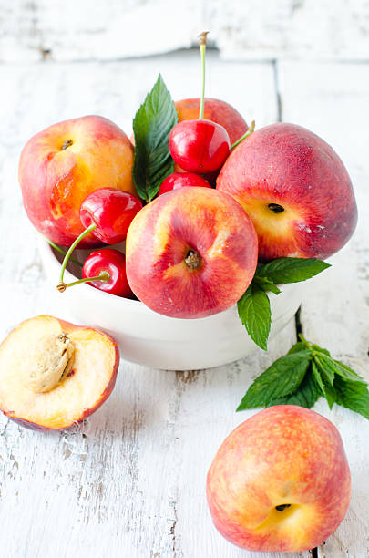 istock Fresh peaches in a bowl 491377073