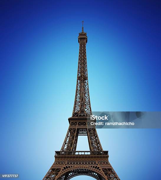 Eiffel Tower Stock Photo - Download Image Now - Architecture, Blue, Capital Cities
