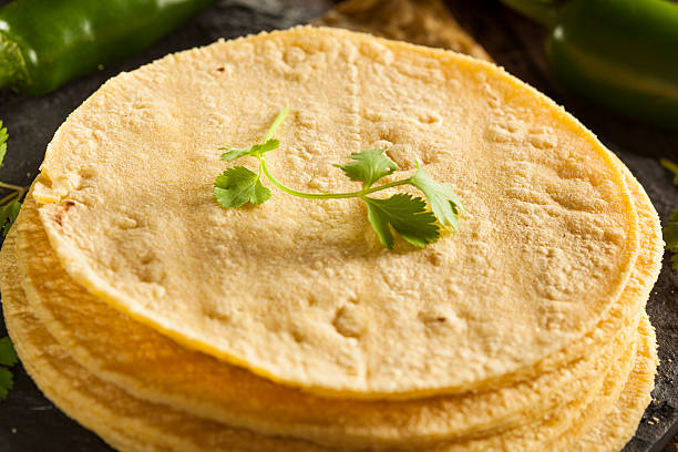 istock Stack of Homemade Corn Tortillas 491378179