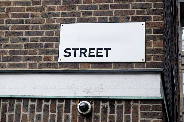 istock Blank Street Name Sign 491379570