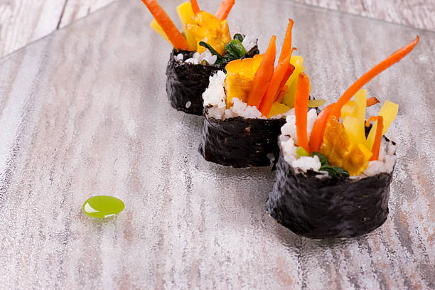 istock Close up of Korean sushi. 491379625