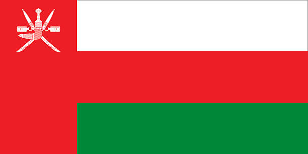 Flag Oman Flag Oman oman stock illustrations