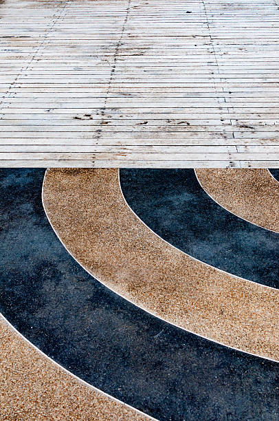 istock Granite and wooden floor tiled exterior decoration 491390280