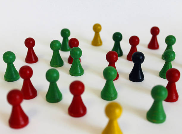 istock Game figure figure game play red green 491394302