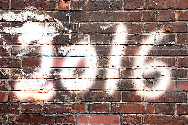 2016 written on a on brick wall, street art style