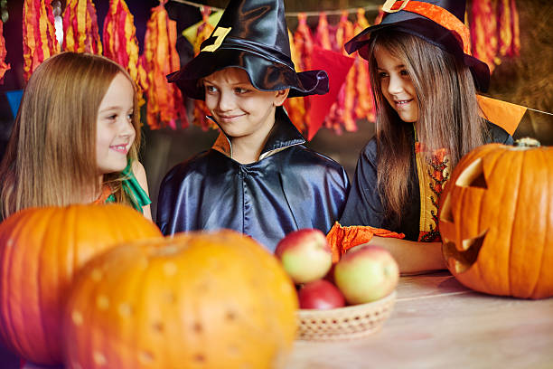 istock Children having fun during the Halloween 491405752