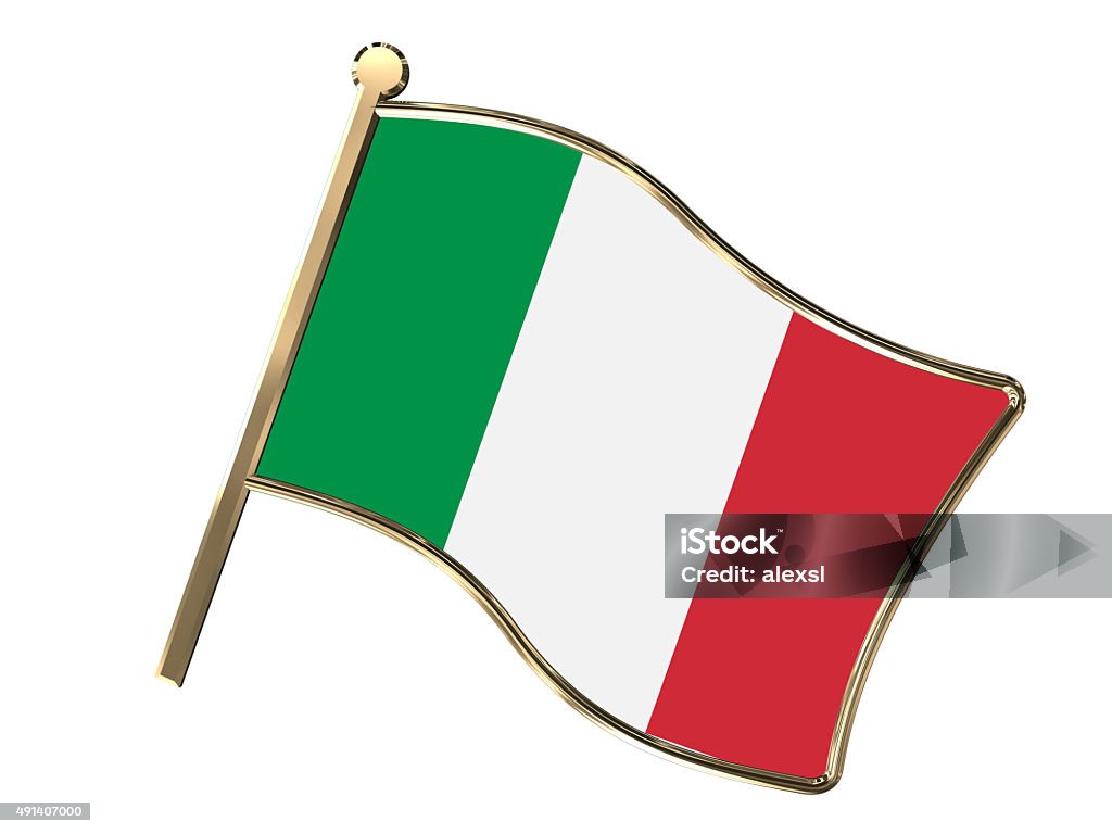 Lambang Bendera Italia Foto Stok - Unduh Gambar Sekarang - 2015