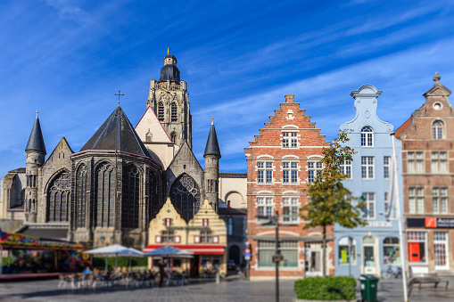 Utrecht, the Netherlands. 20 August 2023. Grote of Sint-Janskerk in Montfoort a church on a sunny day.
