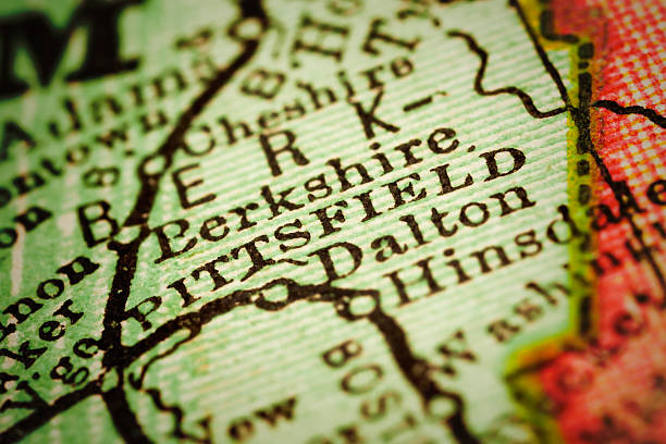 istock Pittsfield, Massachusets on an Antique map 491409338
