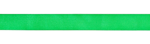 istock narrow green satin ribbon isolated on white 491409688
