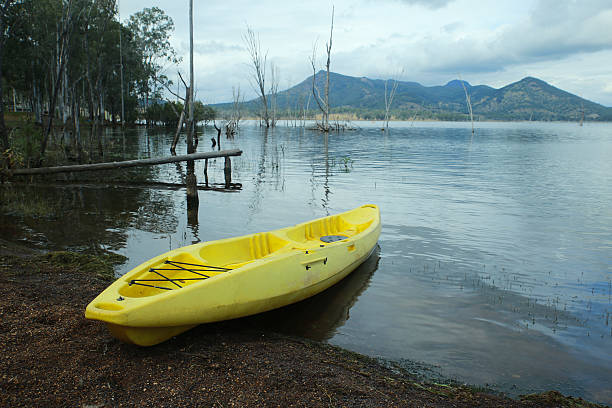istock Yellow Kayak at Lake Moogerah Australia 491409764