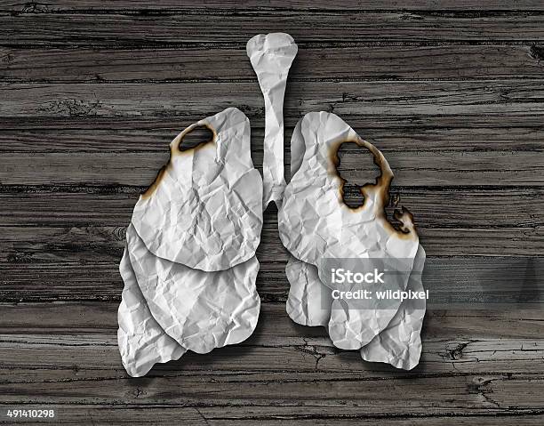 Foto de Conceito De Câncer De Pulmão e mais fotos de stock de Câncer de Pulmão - Câncer de Pulmão, Pulmão - Sistema respiratório humano, Sintoma