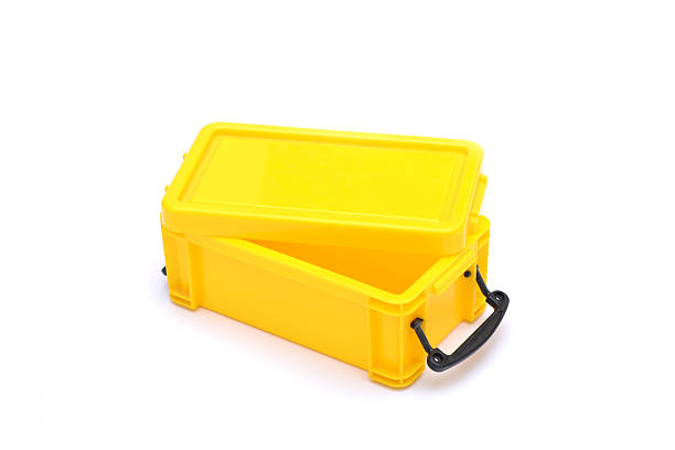 istock School Lunch box Yellow Isolated on White Background 491412314