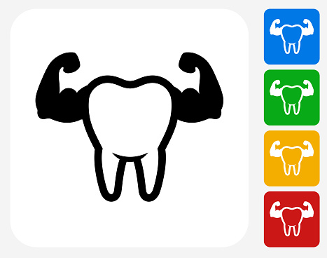 istock Clean and Strong Teeth Icon Flat Graphic Design 491424488